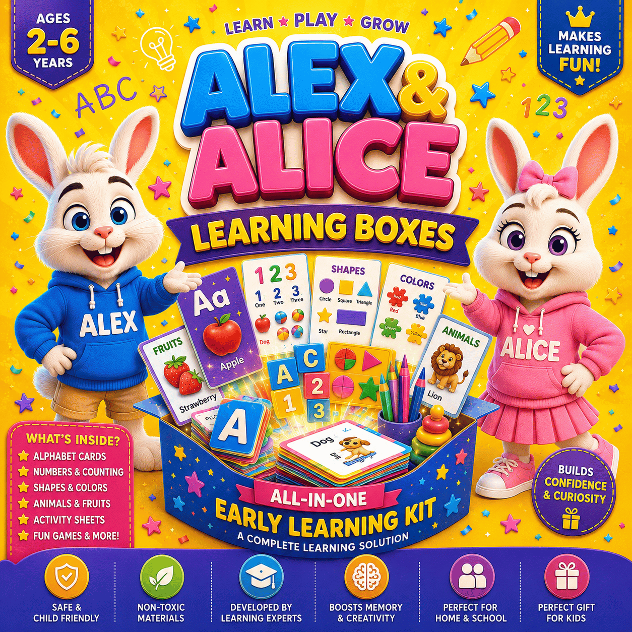 Alex & Alice Learning Boxes – Fun Learning for Curious Kids