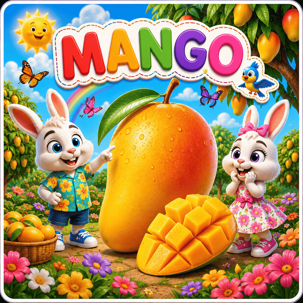 Fruit Adventure – Mango Flash Card | Alex & Alice